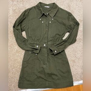 Steve Madden Green Utility Dress - size 10